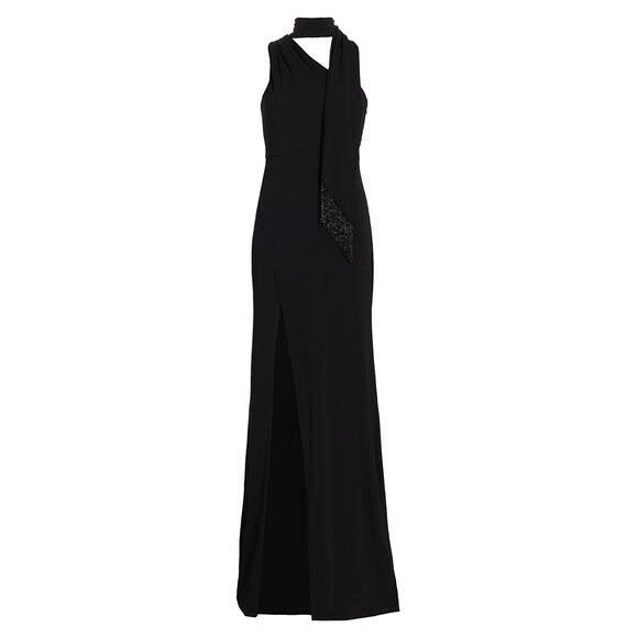 cinq a sept Dresses & Skirts - Cinq A Sept Elegant Black Mia One Shoulder Scarf Dress Size 4